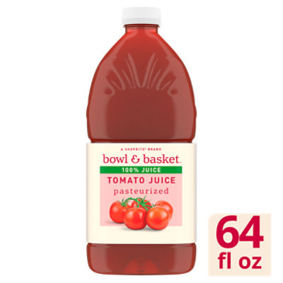 Bowl & Basket 100% Tomato Juice, 64 fl oz, 64 Fluid ounce