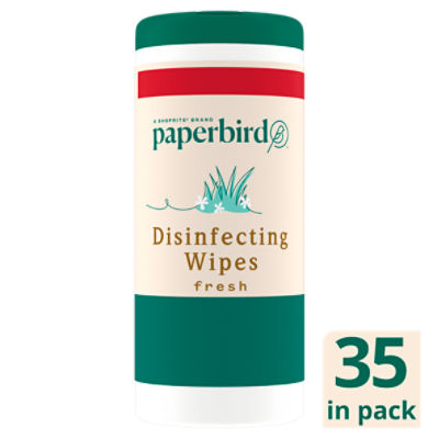 Paperbird Fresh Disinfecting Wipes, 35 count, 8.8 oz