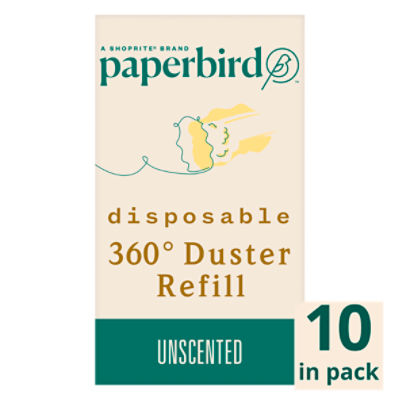 Paperbird Disposable 360° Duster Refill Unscented, 10 count, 10 Each