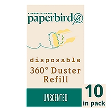 Paperbird Disposable 360° Duster Refill Unscented, 10 count