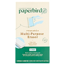 Paperbird Multi-Purpose Reusable Eraser, 4 count, 4 Each