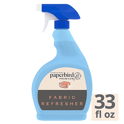 Paperbird Premium Clean Scent Fabric Refresher, 33 fl oz
Putting the love back in laundry
Safely eliminates lingering odors throughout your home meant for clothing, carpets, furniture eliminates odor on virtually any type of fabric