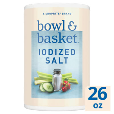 Bowl & Basket Iodized Salt, 26 oz