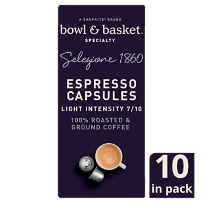 Bowl & Basket Specialty Selezione 1860 Aluminum Espresso Capsules, 0.194 oz, 10 count