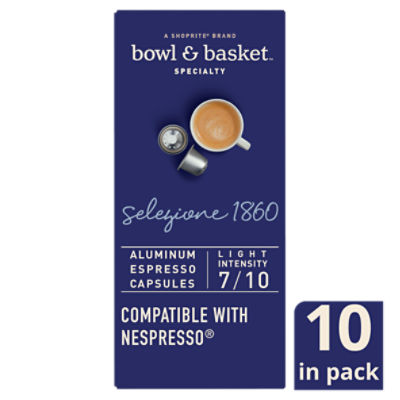 Bowl & Basket Specialty Selezione 1860 Espresso Capsules, 0.194 oz, 10 count