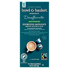 Bowl & Basket Specialty Decaffeinated, Espresso Capsules, 1.94 Ounce