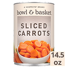 Bowl & Basket Sliced, Carrots, 14.5 Ounce