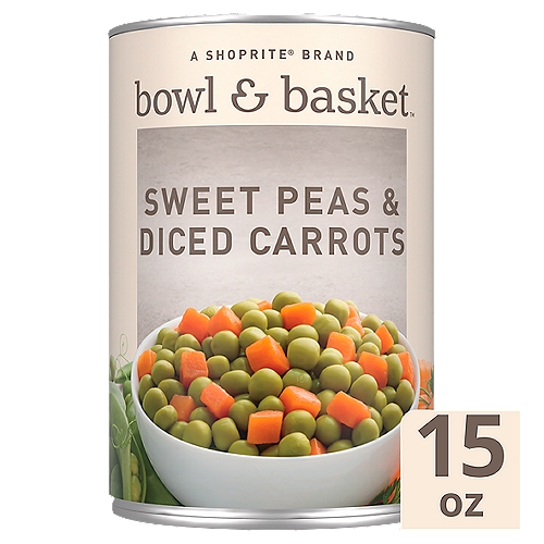 Bowl & Basket Sweet Peas & Diced Carrots, 15 oz