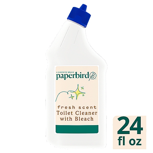 Paperbird Fresh Scent Toilet Cleaner with Bleach, 24 fl oz