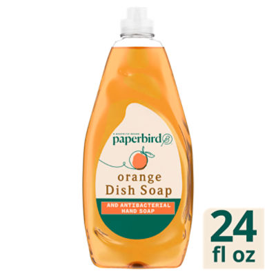 Paperbird Orange Dish Soap and Antibacterial Hand Soap, 24 fl oz, 24 Fluid ounce
