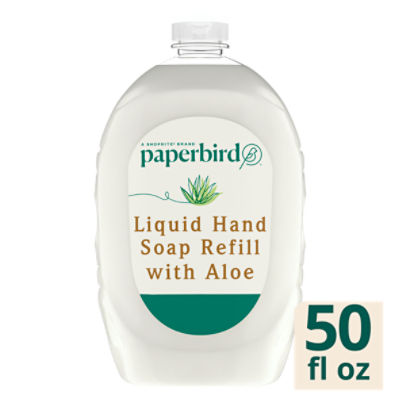 Paperbird Liquid Hand Soap Refill with Aloe, 50 fl oz