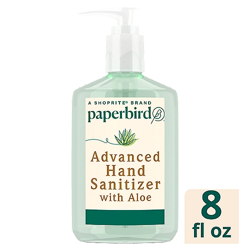 Paperbird Advanced Hand Sanitizer with Aloe, 8 fl oz