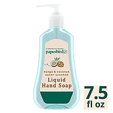 Paperbird Mango & Coconut Water Scented Liquid Hand Soap, 7.5 fl oz