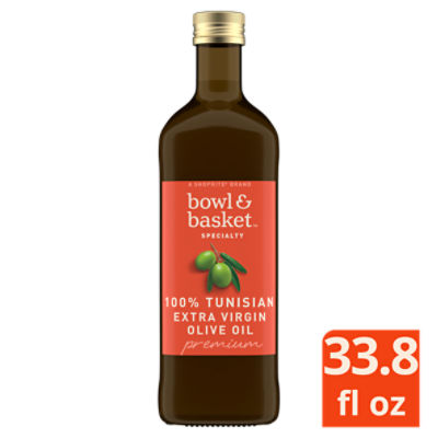 Bowl & Basket Specialty Premium 100% Tunisian Extra Virgin Olive Oil, 33.8 fl oz