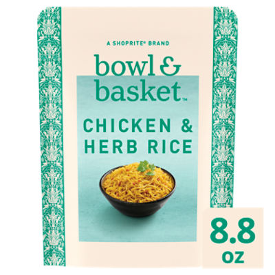 Bowl & Basket Chicken & Herb Flavored Basmati Rice, 8.8 oz, 8.8 Ounce