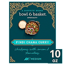 Bowl & Basket Specialty Chickpeas with Onion and Tomatoes Pindi Chana Curry, 10 oz