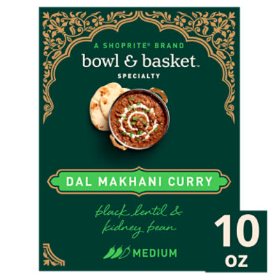 Bowl & Basket Specialty Black Lentil and Kidney Bean Dal Makhani Curry, 10 oz, 10 Ounce