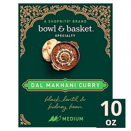 Bowl & Basket Specialty Black Lentil and Kidney Bean Dal Makhani Curry, 10 oz