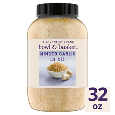 Bowl & Basket Minced Garlic in Oil, 32 oz, 32 Ounce