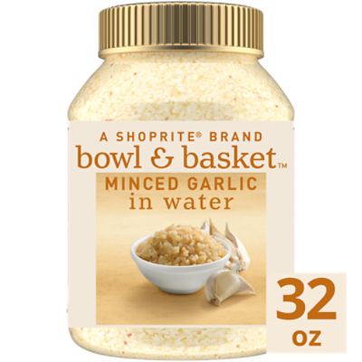 Bowl & Basket Minced Garlic in Water, 32 oz
