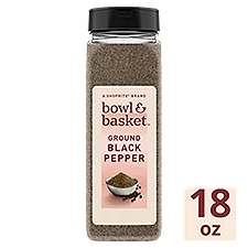 Bowl & Basket Ground Black Pepper, 18 oz, 18 Ounce
