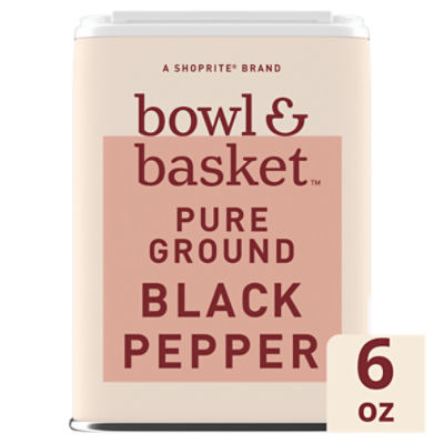 Bowl & Basket Pure Ground Black Pepper, 6 oz, 6 Ounce