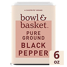 Bowl & Basket Pure Ground Black Pepper, 6 oz, 6 Ounce