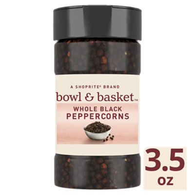 Bowl & Basket Whole Black Peppercorns, 3.5 oz