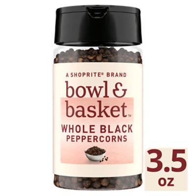 Bowl & Basket Whole Black Peppercorns, 3.5 oz, 3.5 Ounce