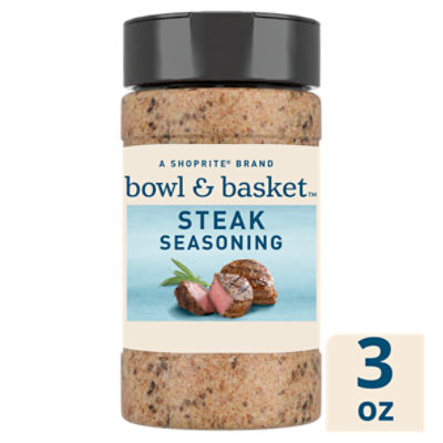 Bowl & Basket Steak Seasoning, 3 oz, 3 Ounce