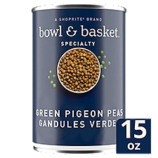 Bowl & Basket Specialty Green Pigeon Peas, 15 oz