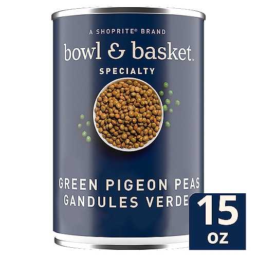 Bowl & Basket Specialty Green Pigeon Peas, 15 oz
