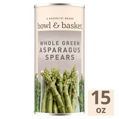 Bowl & Basket Whole Green Asparagus Spears, 15 oz, 15 Ounce