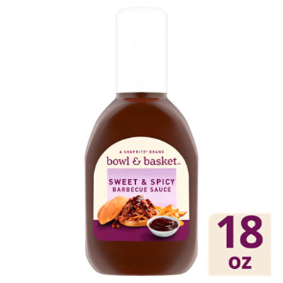 Bowl & Basket Sweet & Spicy Barbecue Sauce, 18 oz, 18 Ounce