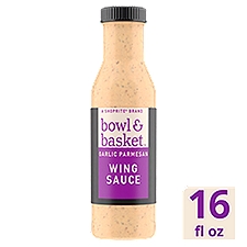 Bowl & Basket Garlic Parmesan Wing Sauce, 16 fl oz, 16 Fluid ounce