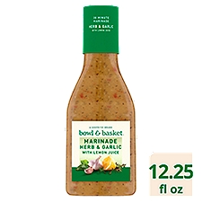 Bowl & Basket Herb & Garlic Marinade with Lemon Juice, 12.25 fl oz, 12.25 Fluid ounce