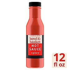 Bowl & Basket Spicy Hot Sauce, 12 fl oz, 12 Fluid ounce