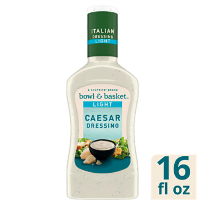 Bowl & Basket Light Caesar Dressing, 16 fl oz, 16 Fluid ounce