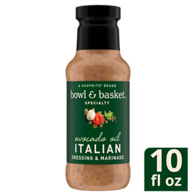 Bowl & Basket Specialty Avocado Oil Italian Dressing & Marinade, 10 fl oz, 15 Ounce