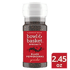 Bowl & Basket Specialty Black Peppercorns Grinder, 2.45 oz