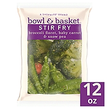 Bowl & Basket Stir Fry Broccoli Floret, Baby Carrot & Snow Pea, 12 oz, 12 Ounce