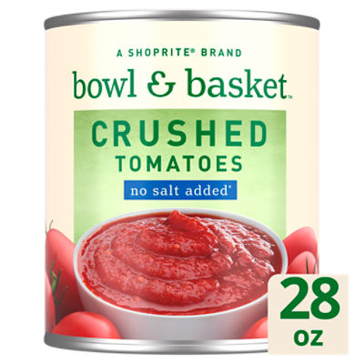 Bowl & Basket No Salt Added Crushed Tomatoes, 28 oz, 28 Ounce