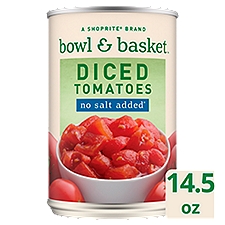 Bowl & Basket Diced Tomatoes, no salt added,14.5 oz, 14.5 Ounce