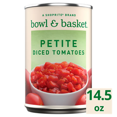 Bowl & Basket Petite Diced Tomatoes, 14.5 oz, 14.5 Ounce