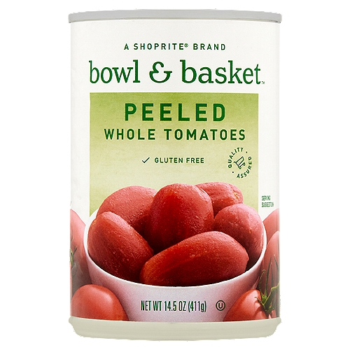 Bowl & Basket Peeled Whole Tomatoes, 14.5 oz