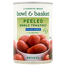 Bowl & Basket Peeled Whole Tomatoes, no salt added,14.5 oz, 14.5 Ounce