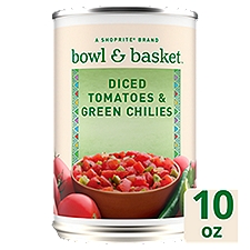 Bowl & Basket Diced Tomatoes & Green Chilies, 10 oz