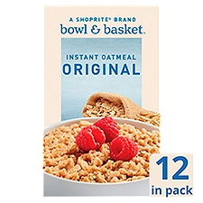 Bowl & Basket Original Instant Oatmeal, 0.98 oz, 12 count, 11.85 Ounce