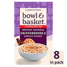 Bowl & Basket Snickerdoodle Instant Oatmeal Limited Edition, 1.41 oz, 8 count