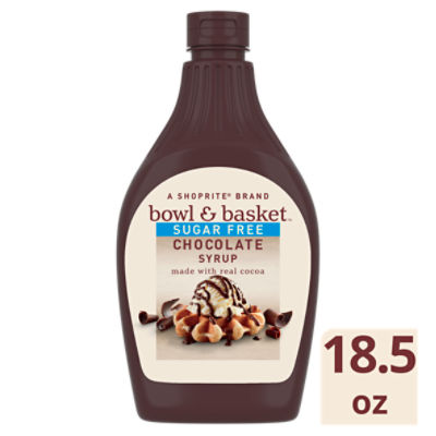 Bowl & Basket Sugar Free Chocolate Syrup, 18.5 oz, 18.5 Ounce